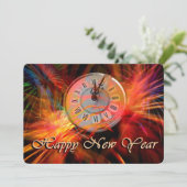 Gelukkig nieuwjaar feestdagenkaart (Staand voorkant)