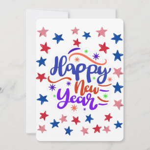Gelukkig nieuwjaar feestdagenkaart