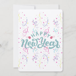 Gelukkig nieuwjaar feestdagenkaart