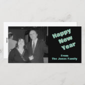 Gelukkig Nieuwjaar Feestdagenkaart (Voorkant / Achterkant)