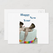 Gelukkig nieuwjaar feestdagenkaart (Voorkant / Achterkant)