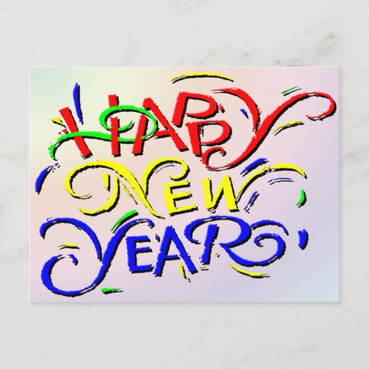 Gelukkig nieuwjaar feestdagenkaart (Voorkant)