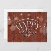 Gelukkig nieuwjaar feestdagenkaart (Voorkant / Achterkant)