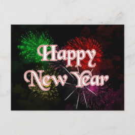 Gelukkig nieuwjaar feestdagenkaart