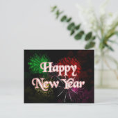 Gelukkig nieuwjaar feestdagenkaart (Staand voorkant)