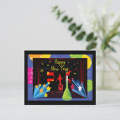 Gelukkig Nieuwjaar Feestdagenkaart (Staand voorkant)