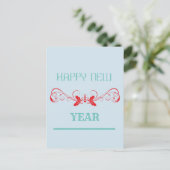 Gelukkig nieuwjaar feestdagenkaart (Staand voorkant)