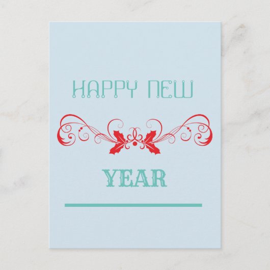 Gelukkig nieuwjaar feestdagenkaart (Voorkant)