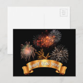 Gelukkig nieuwjaar feestdagenkaart (Voorkant / Achterkant)