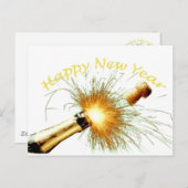 Gelukkig nieuwjaar feestdagenkaart (Voorkant / Achterkant)