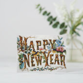 Gelukkig nieuwjaar feestdagenkaart (Staand voorkant)