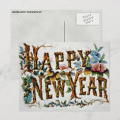 Gelukkig nieuwjaar feestdagenkaart (Voorkant / Achterkant)