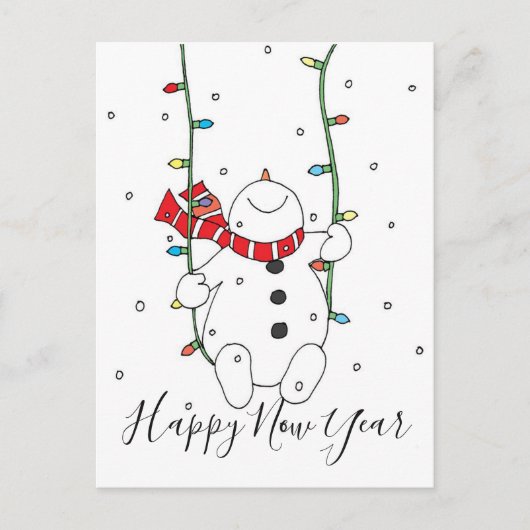 Gelukkig nieuwjaar feestdagenkaart (Voorkant)