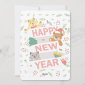 Gelukkig nieuwjaar feestdagenkaart (Achterkant)