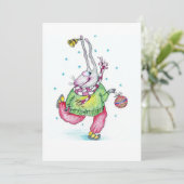 Gelukkig nieuwjaar feestdagenkaart (Staand voorkant)