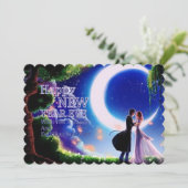 Gelukkig Nieuwjaar Feestdagenkaart (Staand voorkant)