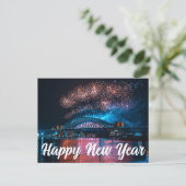 Gelukkig nieuwjaar feestdagenkaart (Staand voorkant)