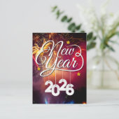 Gelukkig Nieuwjaar - feestelijk feest ontwerp Briefkaart (Staand voorkant)