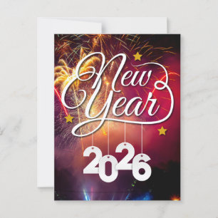 Gelukkig Nieuwjaar - feestelijk feest ontwerp Briefkaart