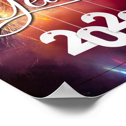 Gelukkig Nieuwjaar - feestelijk feest ontwerp Poster (Hoek)