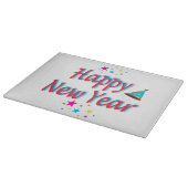 Gelukkig Nieuwjaar Feestelijke Feest Kleurrijke Ep Snijplank (Hoek)