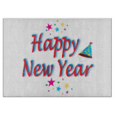 Gelukkig Nieuwjaar Feestelijke Feest Kleurrijke Ep Snijplank (Voorkant)