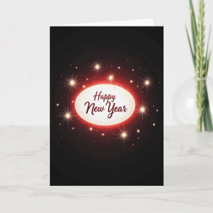 Gelukkig Nieuwjaar Feestelijke Lichtkaart Kaart