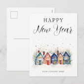 Gelukkig Nieuwjaar feestelijke zaken Feestdagenkaart (Voorkant / Achterkant)