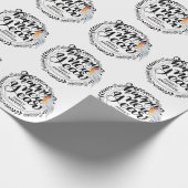 GELUKKIG NIEUWJAAR Festivale Winter Robin Persoonl Cadeaupapier (Hoek)