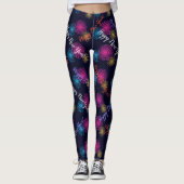 Gelukkig nieuwjaar! Fireworks zwart Leggings (Voorkant)