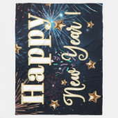 Gelukkig nieuwjaar fleece deken (Voorkant)