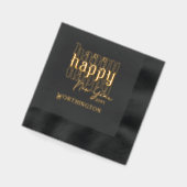 Gelukkig Nieuwjaar Folie gestempeld servetten (Links)