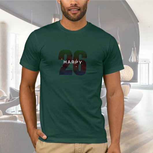 Gelukkig Nieuwjaar Forest Green T-shirt