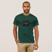 Gelukkig Nieuwjaar Forest Green T-shirt (Voorkant volledig)