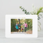 Gelukkig Nieuwjaar Foto Feestdagenkaart (Staand voorkant)