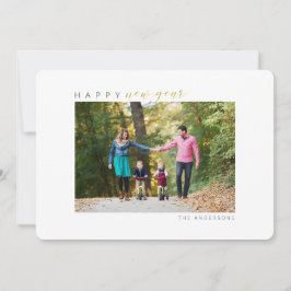 Gelukkig Nieuwjaar Foto Feestdagenkaart