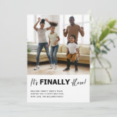 Gelukkig nieuwjaar foto feestdagenkaart (Staand voorkant)