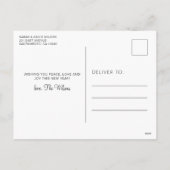 Gelukkig Nieuwjaar Foto Geboorte Feestdagenkaart (Achterkant)