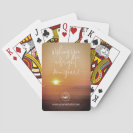 Gelukkig Nieuwjaar foto op maat gemaakt Pokerkaarten