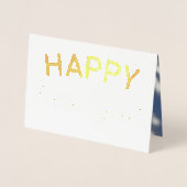 Gelukkig Nieuwjaar - foto van uw kind Folie Kaarten (Voorkant)