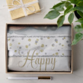 Gelukkig nieuwjaar Fox Tissuepapier (Geschenk)