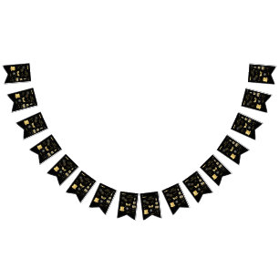 Gelukkig Nieuwjaar GB-Vlaggenlijn Vlaggetjes