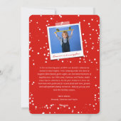 Gelukkig Nieuwjaar Geborsteld Script Vakantie Foto Feestdagenkaart (Achterkant)