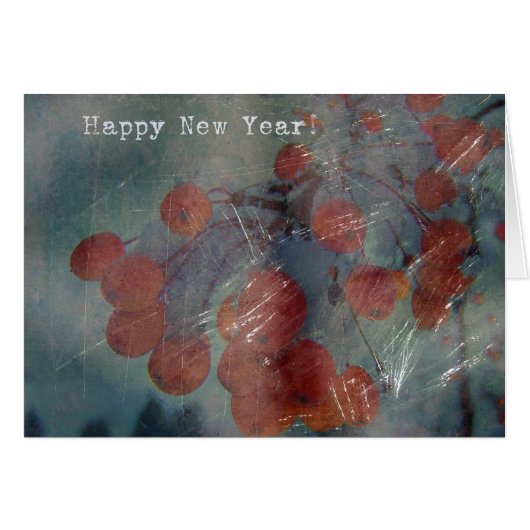 Gelukkig nieuwjaar, gekruiste staarten (Voorkant Horizontaal)