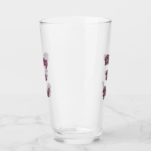 Gelukkig nieuwjaar glas (Rechts)