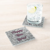 Gelukkig nieuwjaar glazen onderzetter (Schuin)