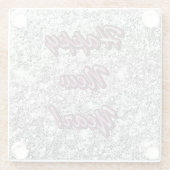 Gelukkig nieuwjaar glazen onderzetter (Achterkant)