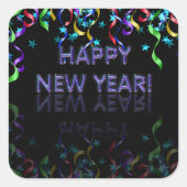 Gelukkig nieuwjaar! | Glossy Vierkante Sticker (Voorkant)