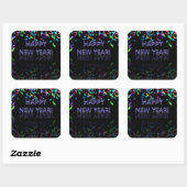 Gelukkig nieuwjaar! | Glossy Vierkante Sticker (Vel)