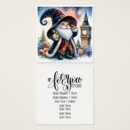Gelukkig Nieuwjaar! GNOME-serie Vierkante Visitekaartjes